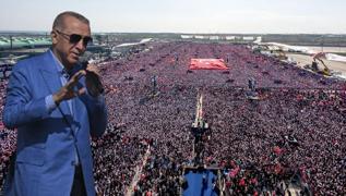 stanbul'daki mitingde tarihi kalabalk... CNN ve BBC'den Bakan Erdoan aknl