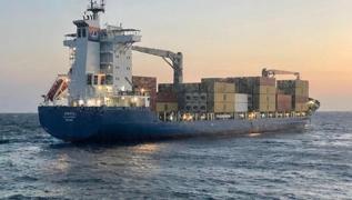 147 metrelik konteyner gemisi anakkale Boaz'nda arzaland