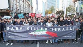 Katil İsrail'e öfke seli