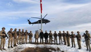 Tunceli Valisi Tekbykolu ve Jandarma Komutan Krolu jandarma birliklerini ziyaret etti
