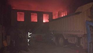 Burdur'da korkutan yangın! 6 iş yeri zarar gördü
