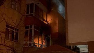 Kocaeli'de apartman yangını... 7 kişi  hastaneye kaldırıldı