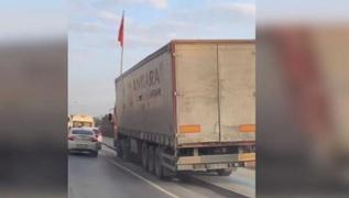 İstanbul'da kaldırımda giden tır sürücüsüne 10 bin 785 lira ceza