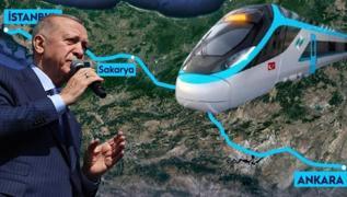Ba�kan Erdo�an m�jdeyi verdi: �stanbul-Ankara aras�n� 80 dakikaya d���recek S�per H�zl� Tren Projesi'nde yeni geli�me