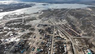 Kazakistan su taknlaryla mcadele ediyor