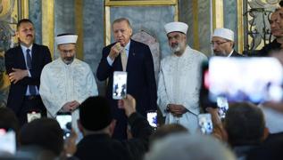 Bakan Erdoan'dan Ayasofya'da dua: Bir ve beraber olacaz