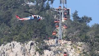 Antalya'da teleferik kazas yaanmt... Tesis girilere kapatld