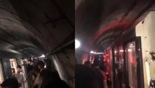 Metro arzaland yolcular raylarda yrd... stanbullunun ulam ilesi bitmiyor!