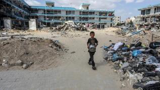 Gazze'de 300 bin civar UNRWA rencisi yaklak 9 aydr okula gidemiyor