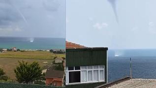 Arnavutky Karaburun'da hortum kt