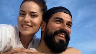 Fahriye Evcen'e Burak zivit'ten jest! Evde ieklerle karland