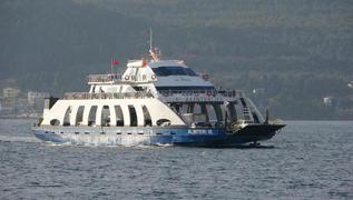 Gkeada ile Bozcaada feribot hattna frtna engeli