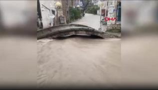 eme'yi saanak vurdu... Ev ve i yerlerini su bast