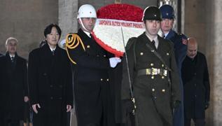 Japonya Veliaht Prensi Trkiye'de... Antkabir'i ziyaret etti