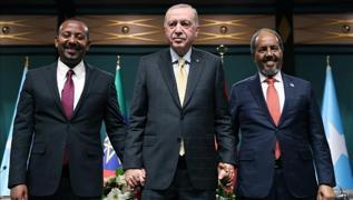 Trkiye tansiyonu drd; Somali ve Etiyopya savunma bakanlar ibirlii iin grt