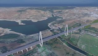 Asrn projesi Kanal stanbul'un ilk kprs ykseliyor! 90 metreyi geti