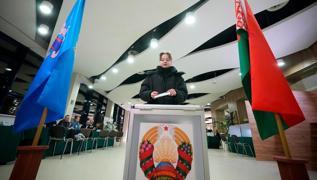Belarus sandk banda... Oy verme ilemi balad