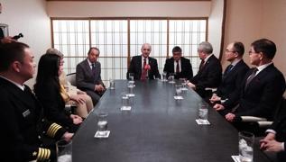 TBMM Bakan Kurtulmu 6 ubat depremlerinde yardm elini uzatan Japon ekip ile bulutu