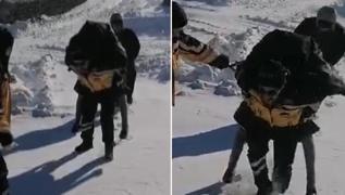salk alan yal kadn srtnda ambulansa tad