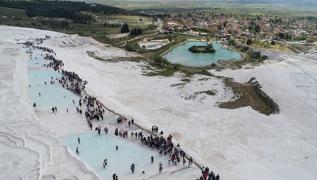 Pamukkale'ye 25 ylda 37 milyondan fazla ziyareti