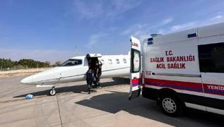 Yeni doan bebek iin ambulans uak sevk edildi