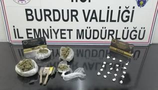 Burdur'da otomobilde uyuturucu ele geirildi