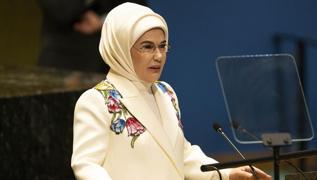 Emine Erdoan'dan, BM'de dzenlenen '30 Mart Uluslararas Sfr Atk Gn' etkinlii paylam