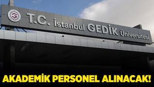 stanbul Gedik niversitesi Akademik Personel alacak!