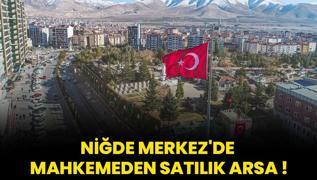 Nide Merkez'de mahkemeden satlk arsa!