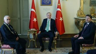 Bakan Erdoan, Anayasa Mahkemesi Bakan'n Dolmabahe'de kabul etti
