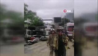 Bayrampaa'da i makinesi kazas! Ekipler sevk edildi