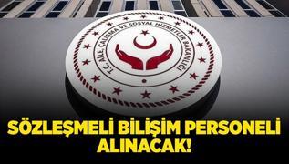 alma ve Sosyal Gvenlik Bakanl Szlemeli Biliim Personeli alacak!