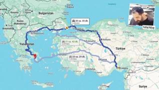 Atina'da ikna Adana'da teslim... Teslim olmak iin 2 bin km geldi