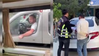 Biri araca yumruk att; biri lmle tehdit etti... Magandalar yakaland