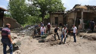 Tokat'ta bulunan Roma mozaii iin kaz balatld