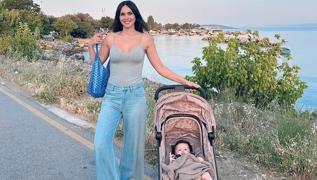 Zeynep Demirel eski formuna kavutu! Doum kilolarndan eser kalmad