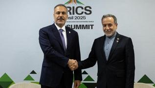 Bakan Fidan, ranl mevkida Abbas Araki ile grt