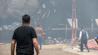 Van'da geri dnm fabrikasnda yangn