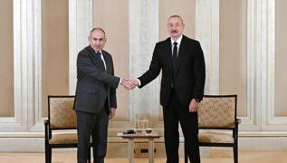 Abu Dabi'de bar grmesi! Aliyev, Painyan ile bir araya geldi