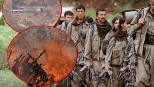 Terrsz Trkiye'de milat! PKK'l terristler silahlar yakt