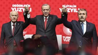 TBMM'de srpriz grme! Bakan Erdoan, Baheli ve Destici'yi kabul etti