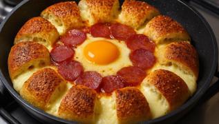 Kahvaltda tavann dibini syrmak garanti: Yumurtal ve sucuklu simit tarifi