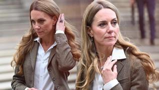 Prensesin yeni sa rengi ziyaretin nne geti! te yeni Kate Middleton stili