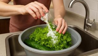 Kvrcktaki, salatadaki pestisiti saniyeler iinde temizliyor! Sirkeden 10 kat daha etkili yntem