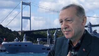 Bakan Erdoan'dan Mavi Vatan mesaj! Trk donanmasndan Boaz'da gvde gsterisi