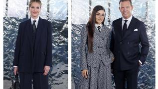 Yldzlarn Milano Moda Haftas'nda Boss stilleri: Ciddiyet ve zarafet