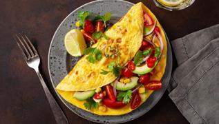 Ekmeksiz de t�ka basa doyuruyor: Duman� �zerinde lezzetli omlet tarifi