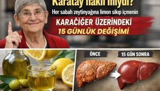 Karatay hakl� m�yd�? Her sabah zeytinya��na limon s�k�p i�menin karaci�er �zerindeki 15 g�nl�k de�i�imi