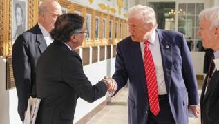 Trump, Kolombiya Cumhurba�kan� Petro ile g�r��t�