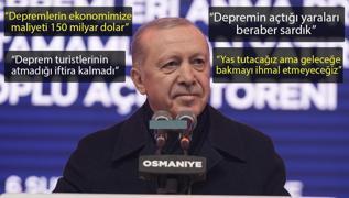 Ba�kan Erdo�an'dan �zel'e tepki: Faydan yok, bari hizmet edene engel olma